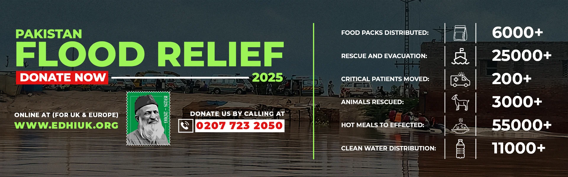 Flood Relief Banner